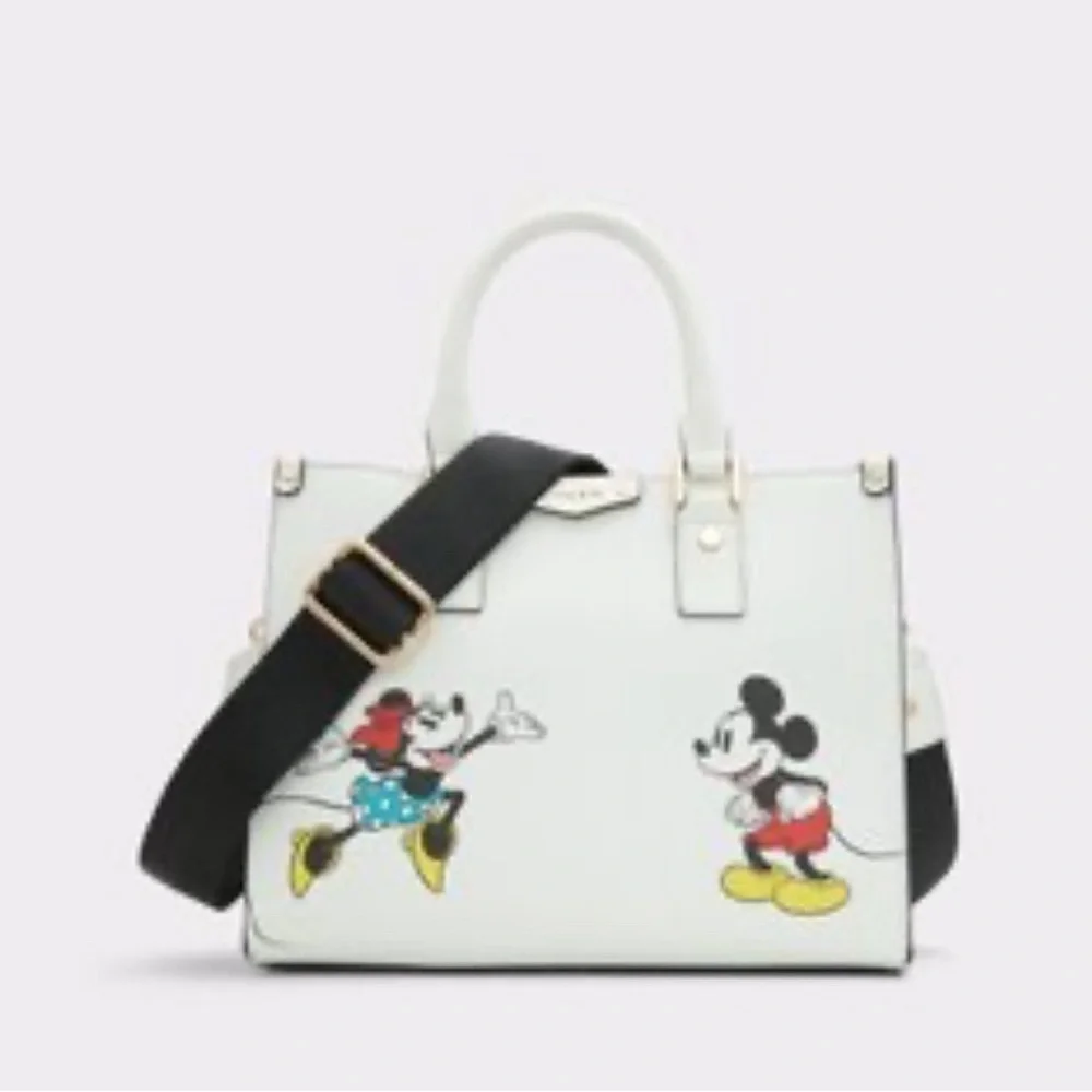DISNEY X ALDO 100 Mickey & Minnie Handbag and Disney MULTI CHARACTER Crossbody - Picture 10 of 14
